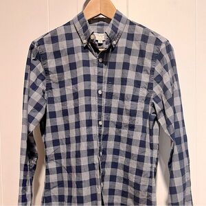 Club Monaco blue checked shirt XS slim fit